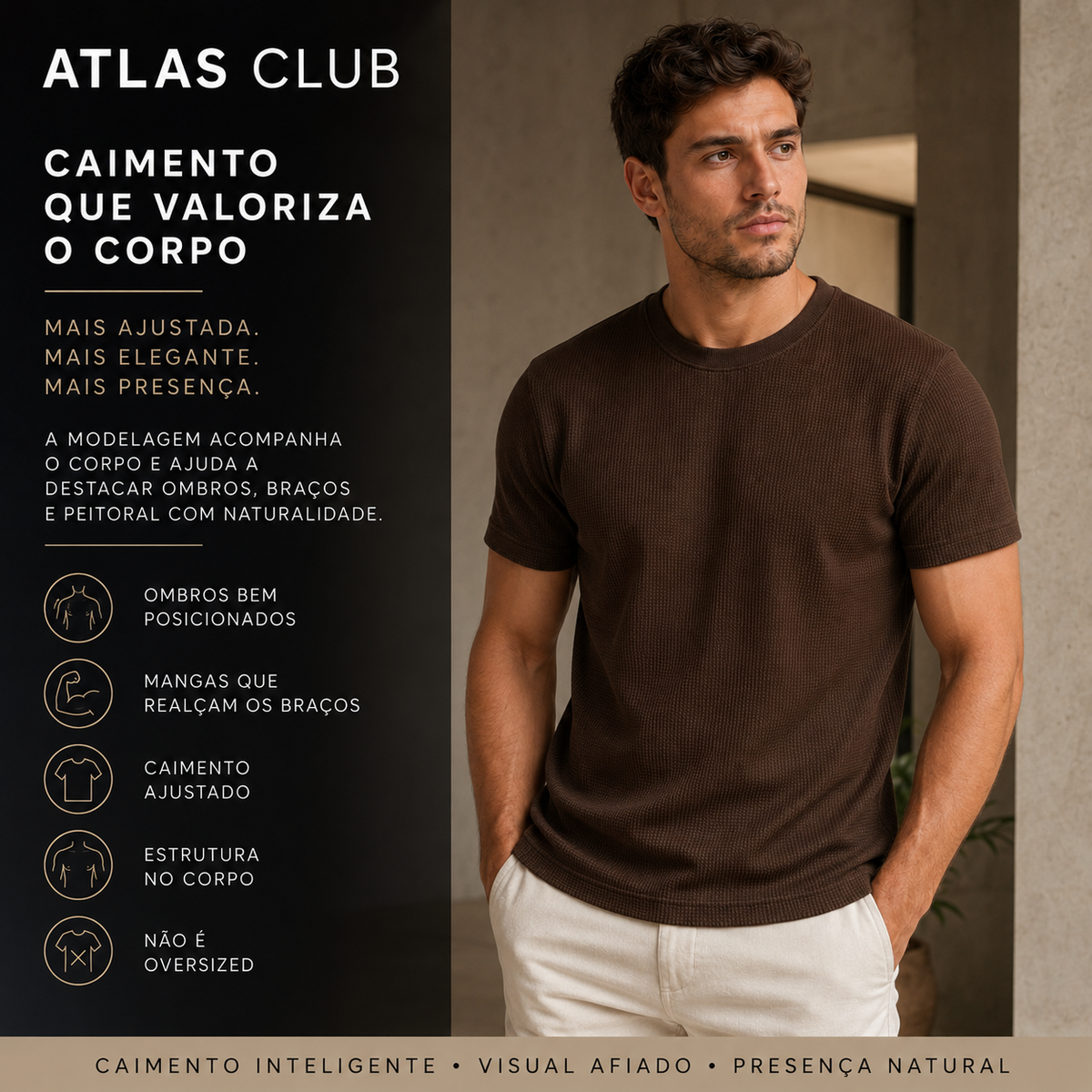 Camiseta Texturizada Atlas Club
