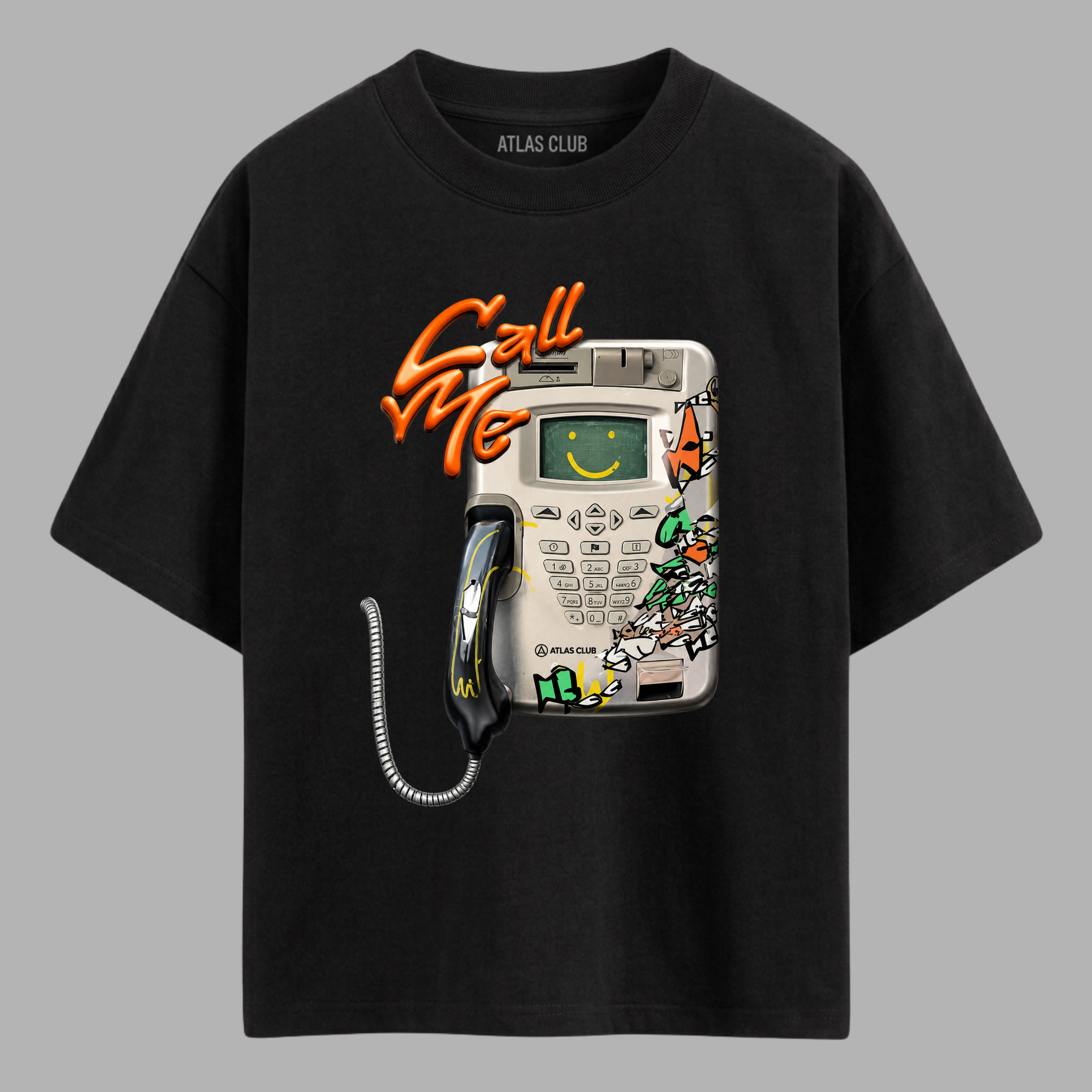 Camiseta Oversized Call Me
