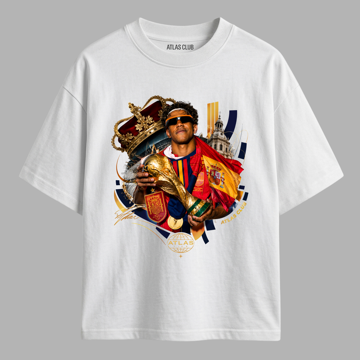 Camiseta Oversized Lamine Campeão