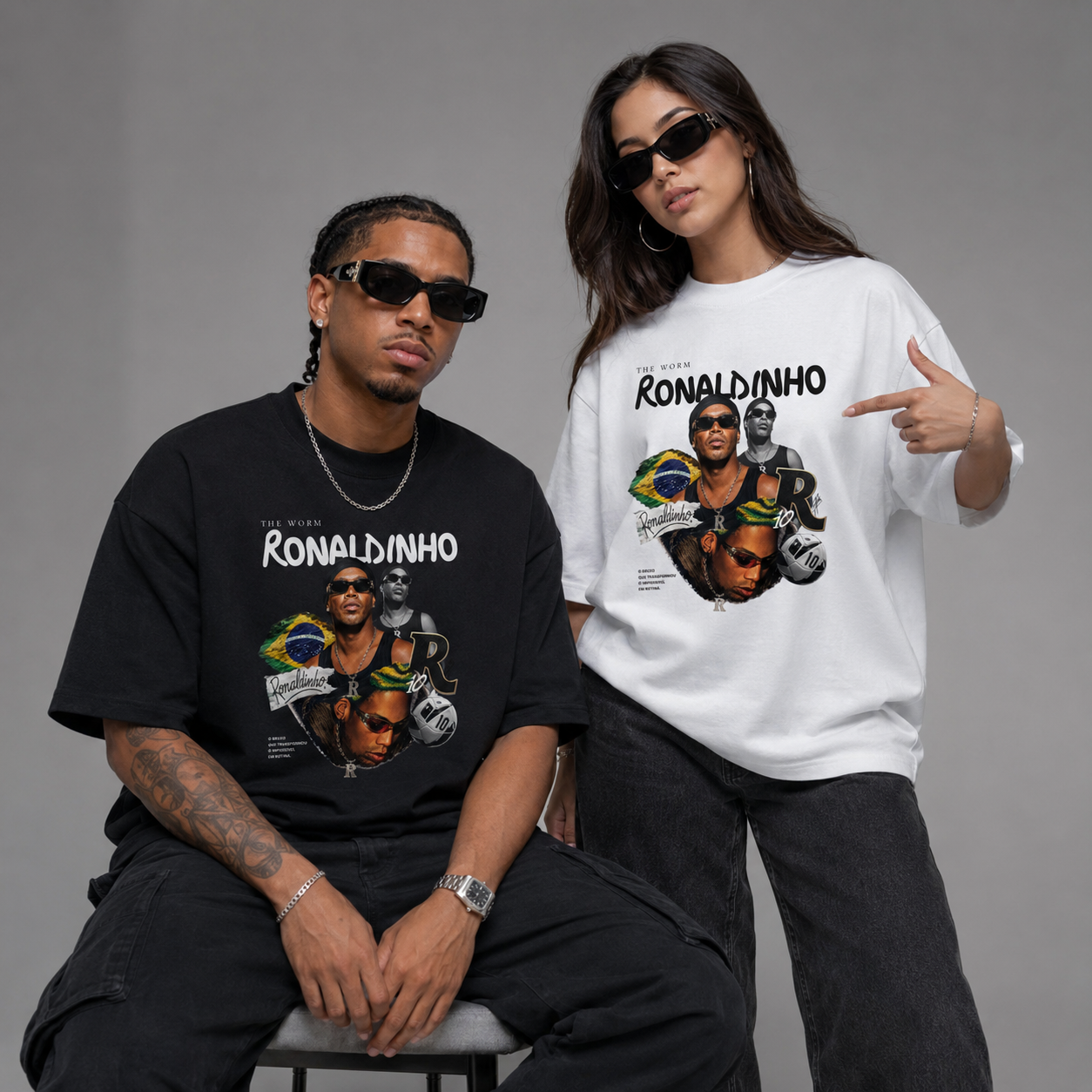 Camiseta Oversized Ronaldinho das Ruas