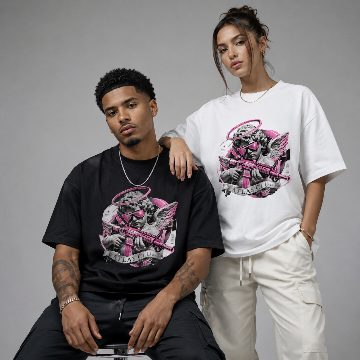 Camiseta Oversized Arcanjo Guerreiro