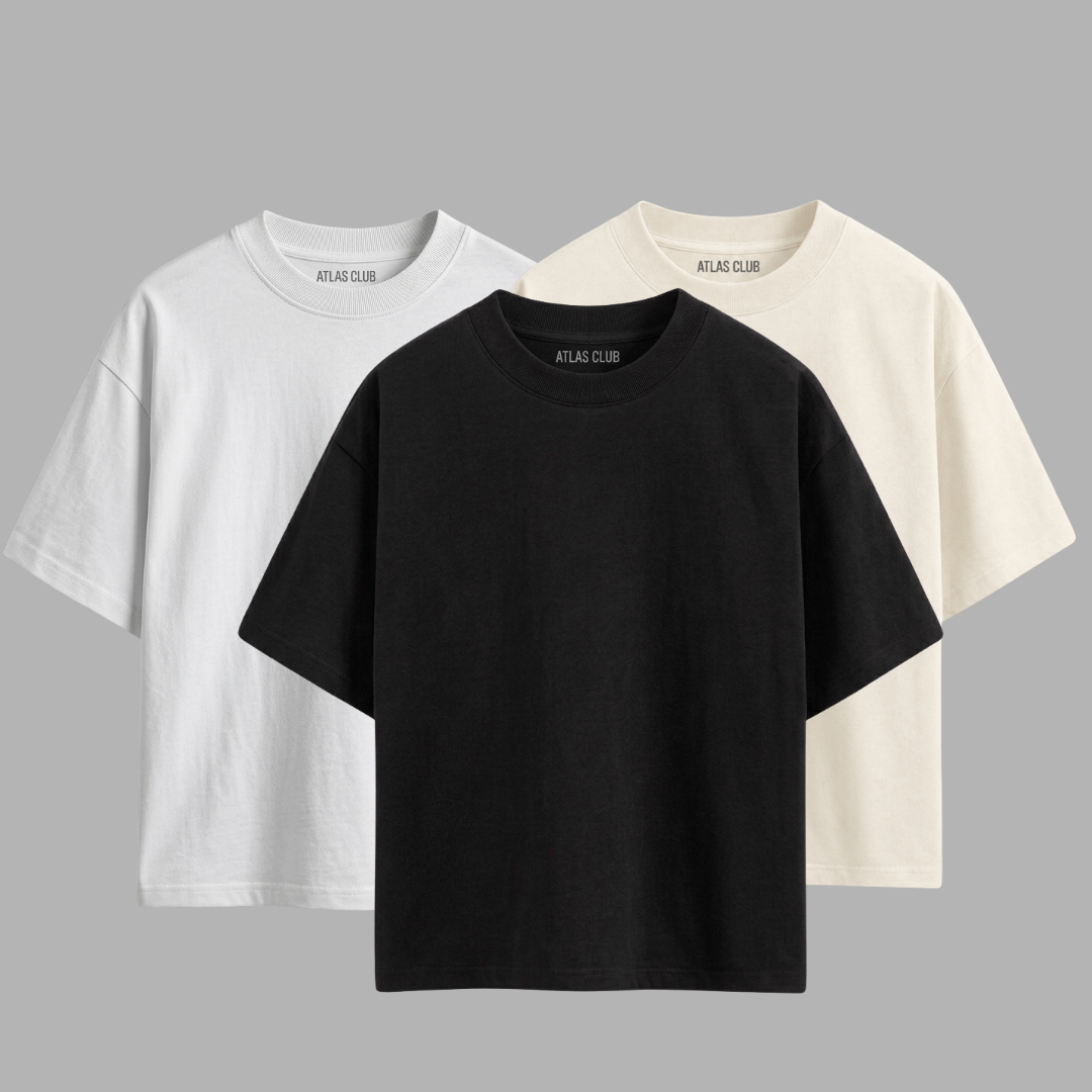 Kit 3 Camisetas Lisa