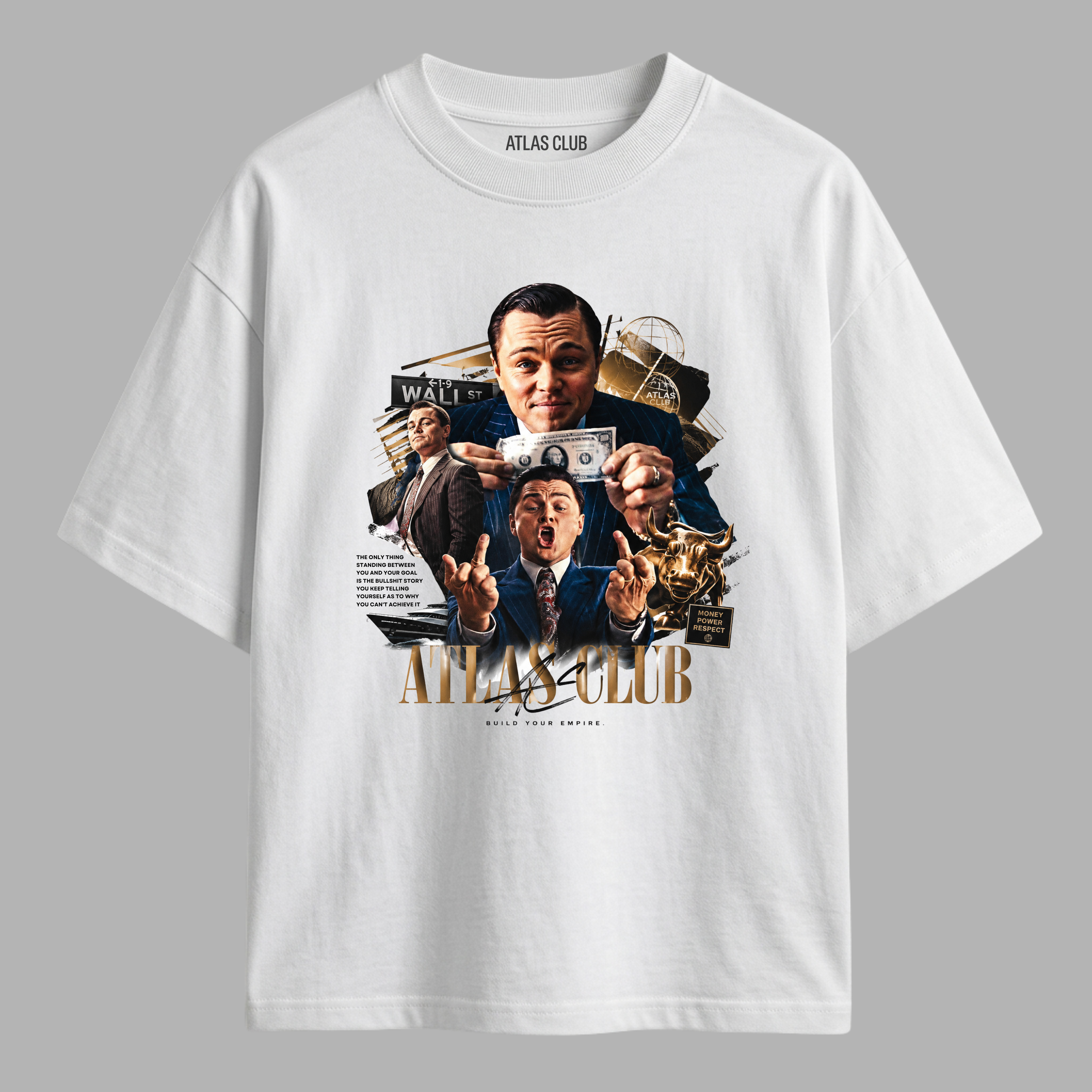 Camiseta Oversized Lobo de Wall Street