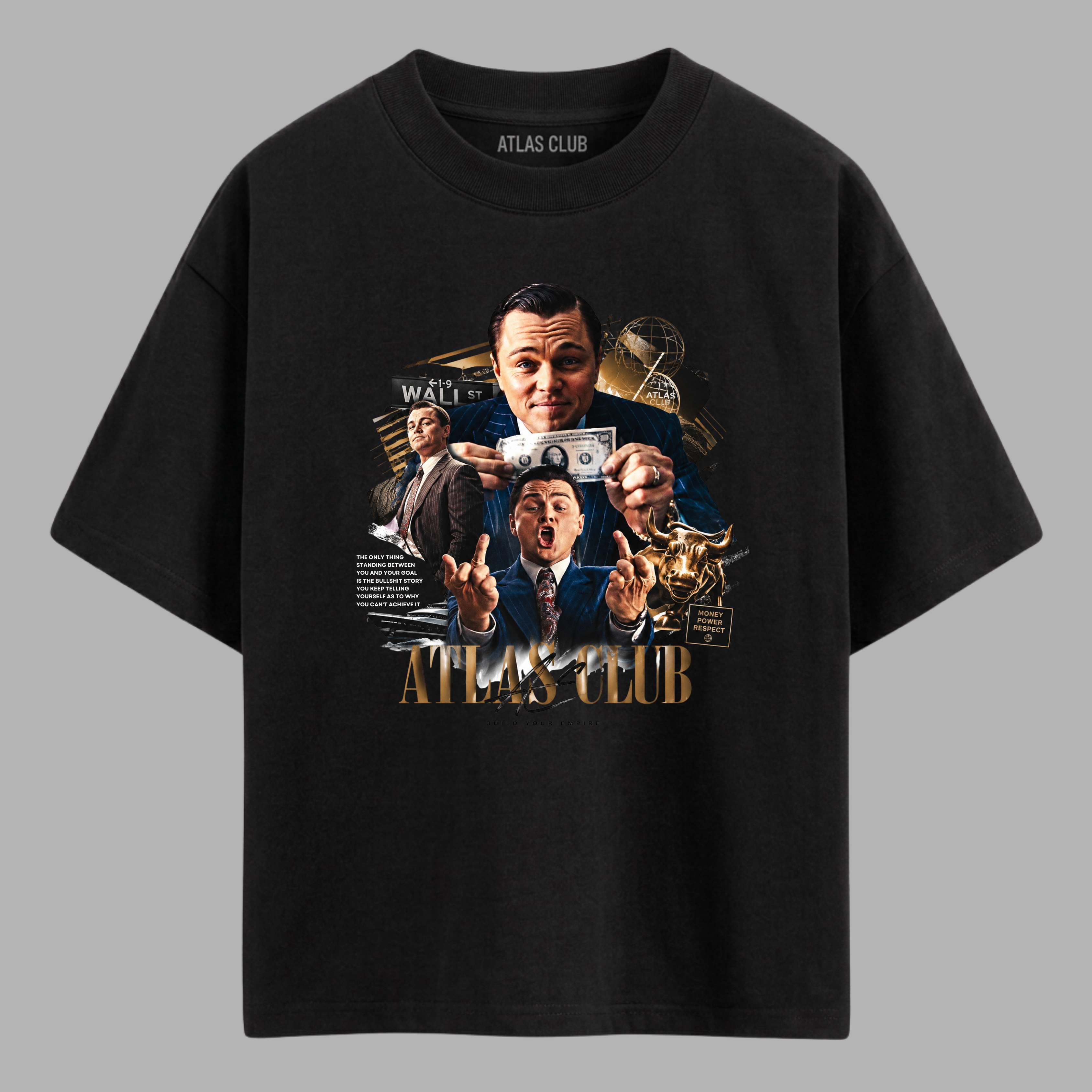 Camiseta Oversized Lobo de Wall Street