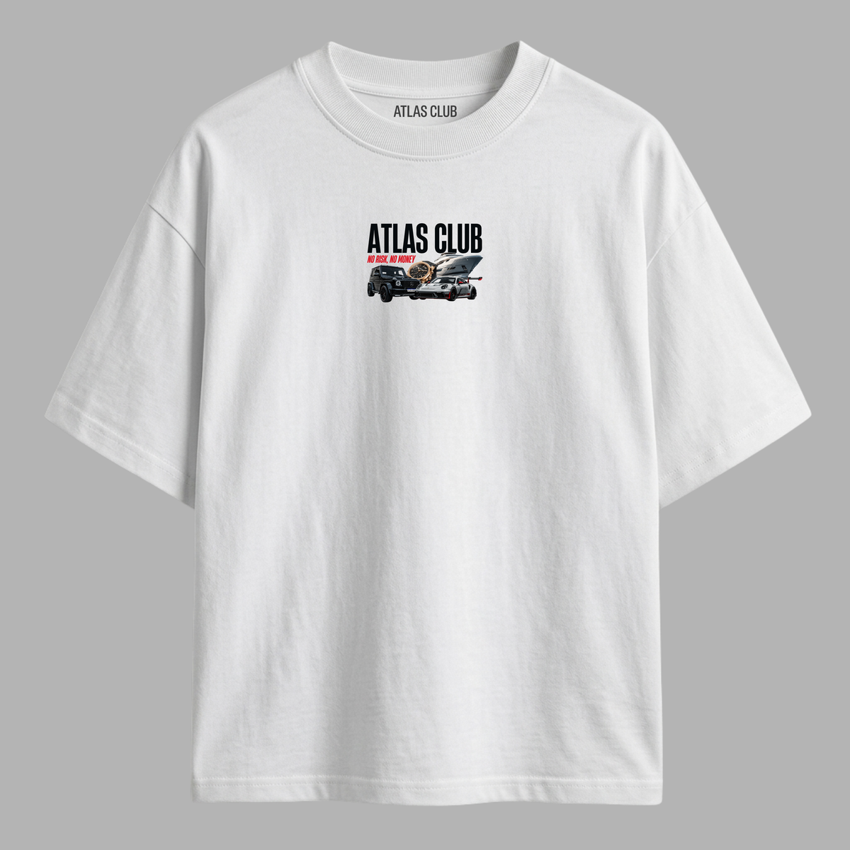 Camiseta Oversized NO RISK, NO MONEY