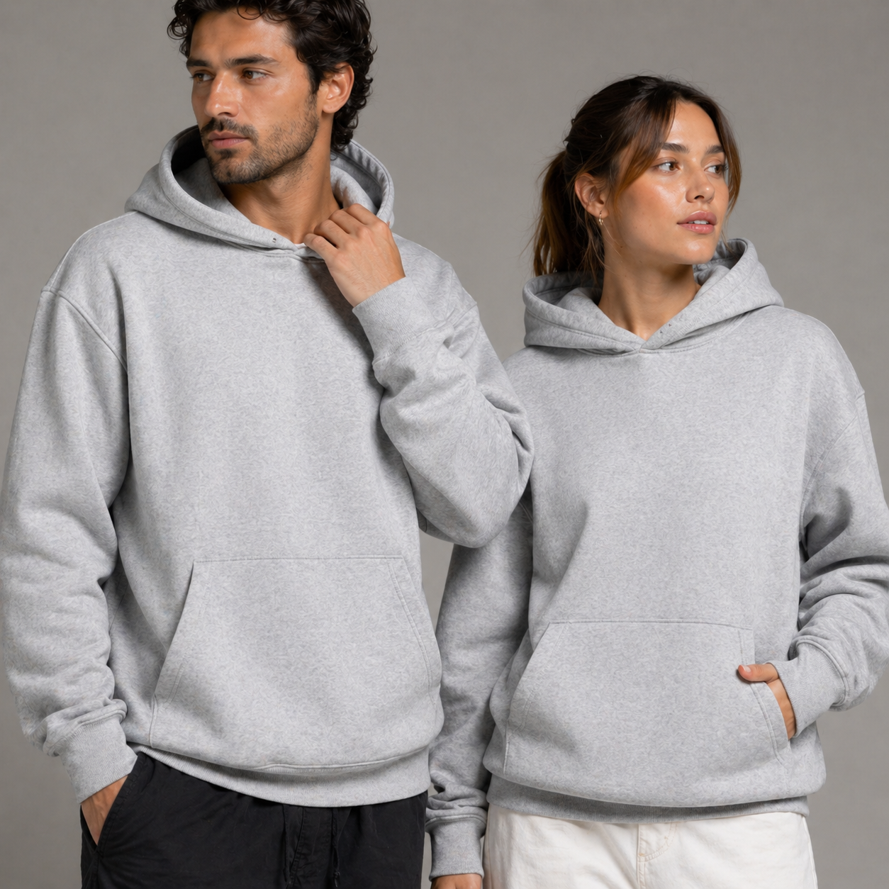 Blusa Moletom Cinza Mescla