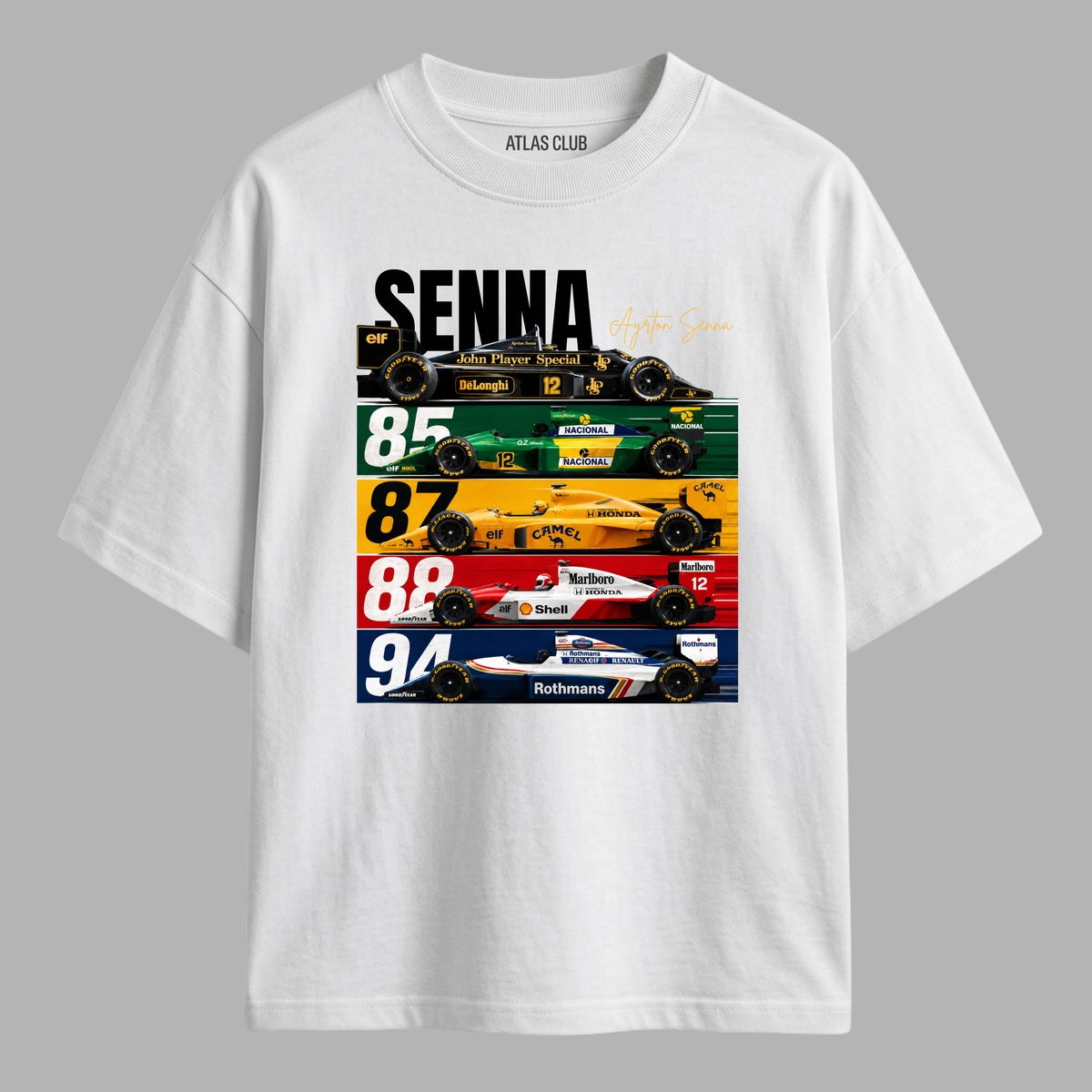 Camiseta Oversized Trajetória do Senna