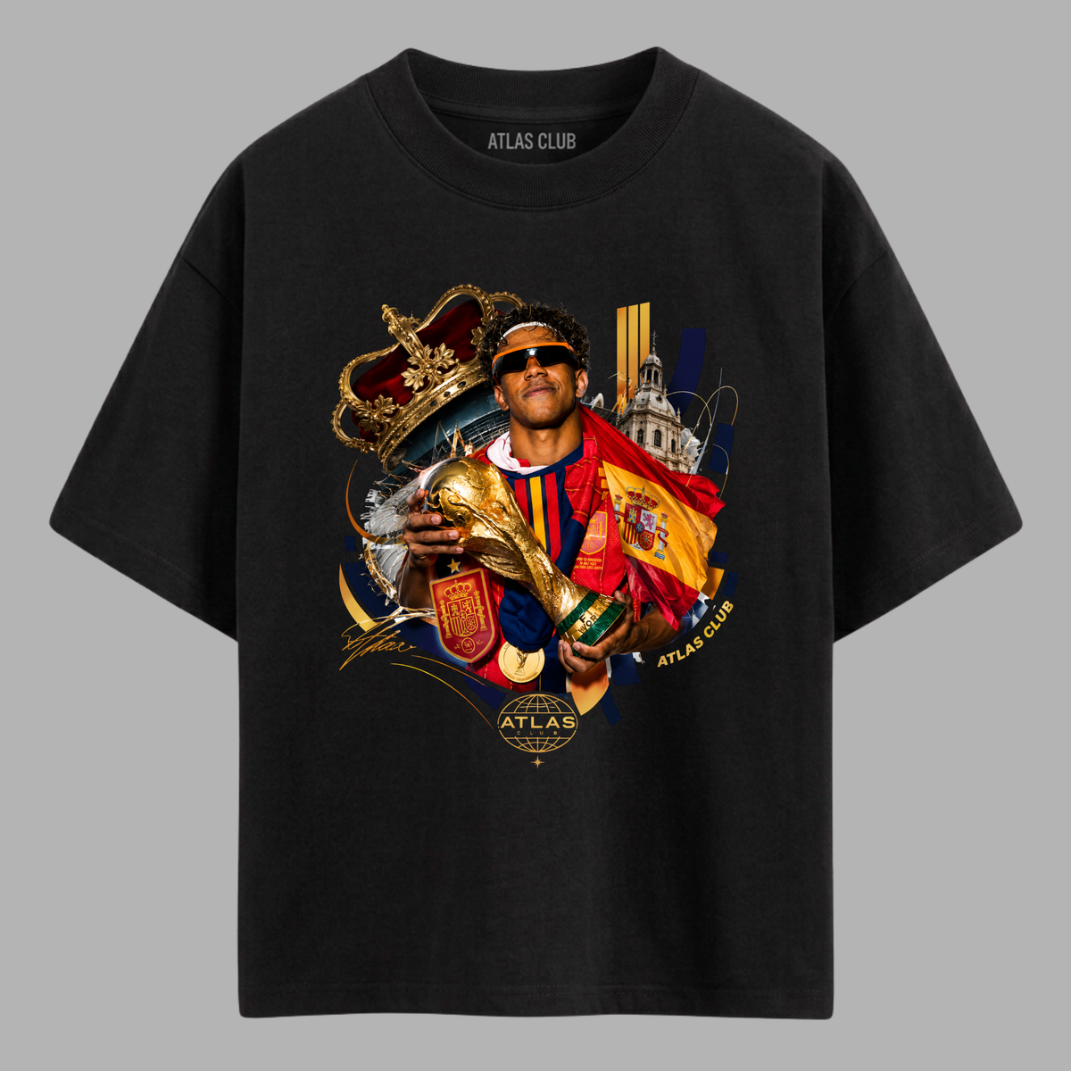 Camiseta Oversized Lamine Campeão