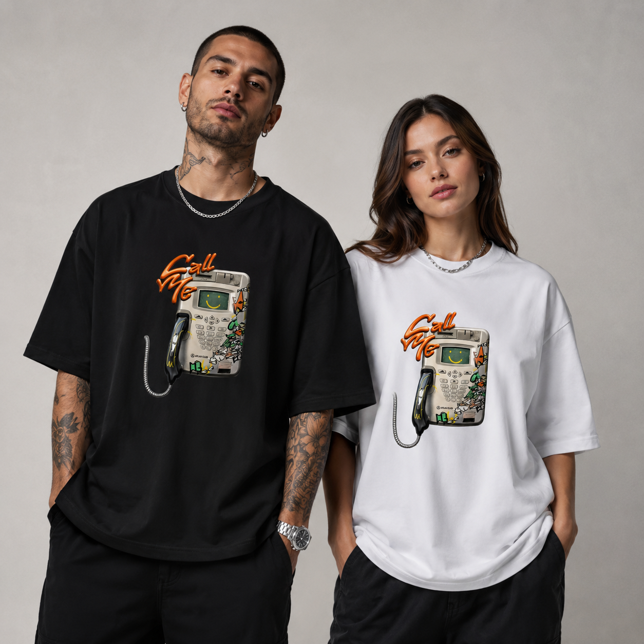 Camiseta Oversized Call Me