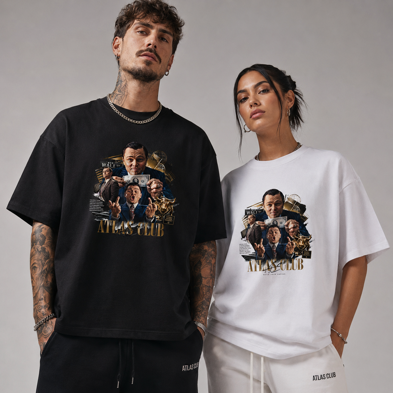 Camiseta Oversized Lobo de Wall Street