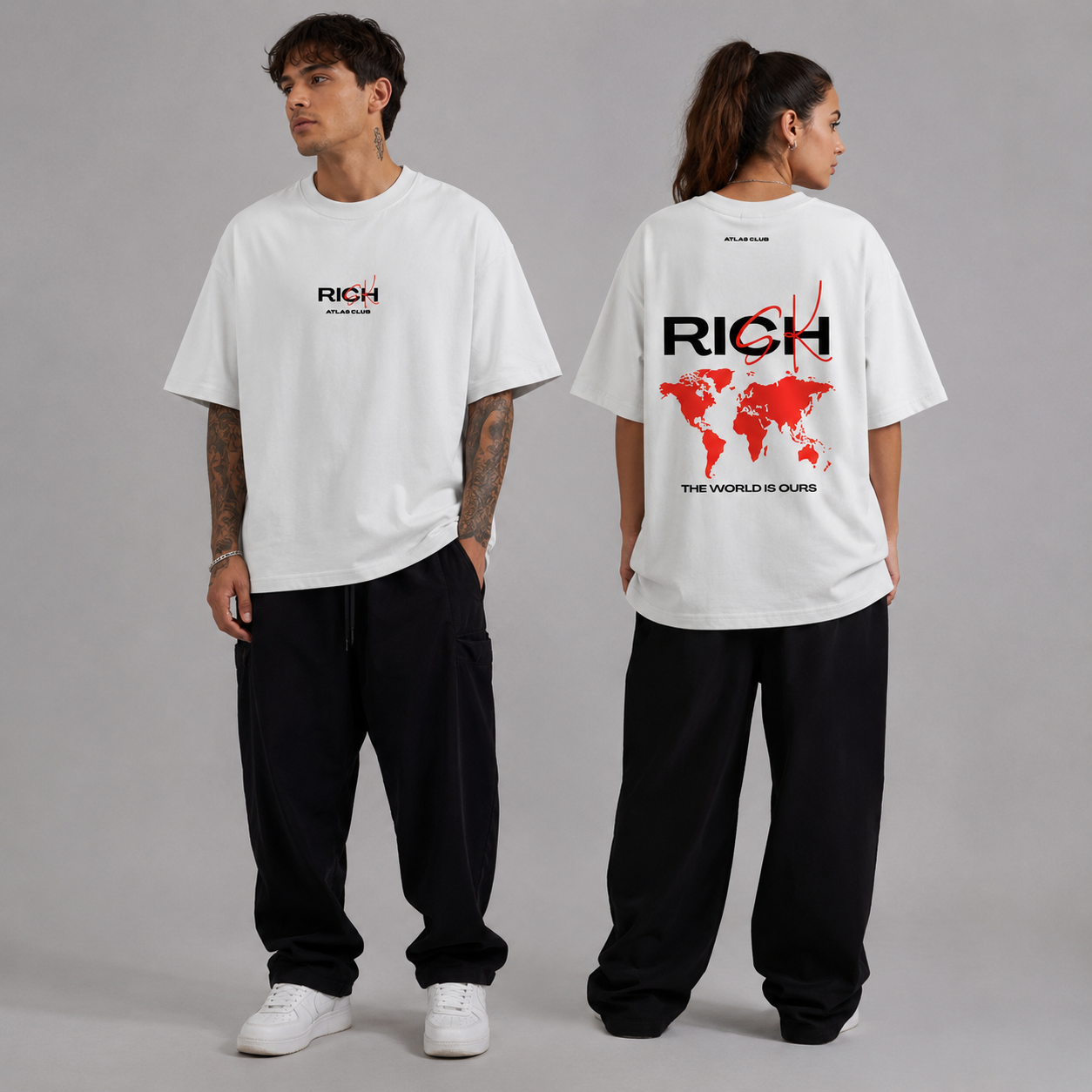 Camiseta Rich Or Risk The World is Ours