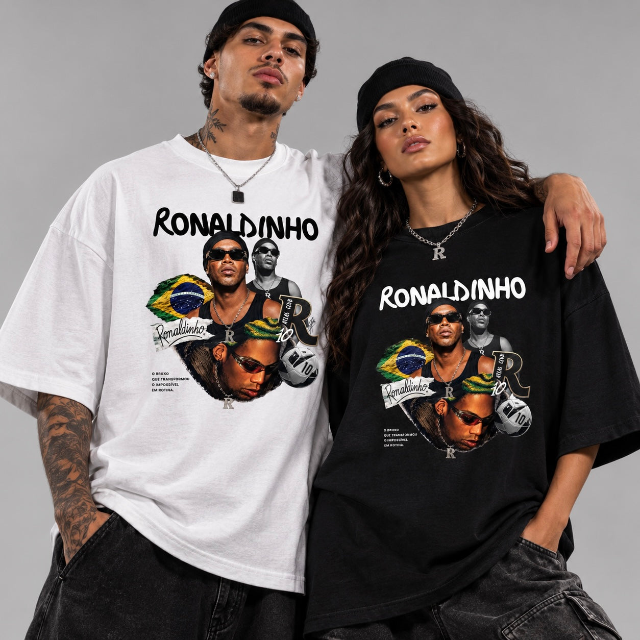 Camiseta Oversized Ronaldinho das Ruas