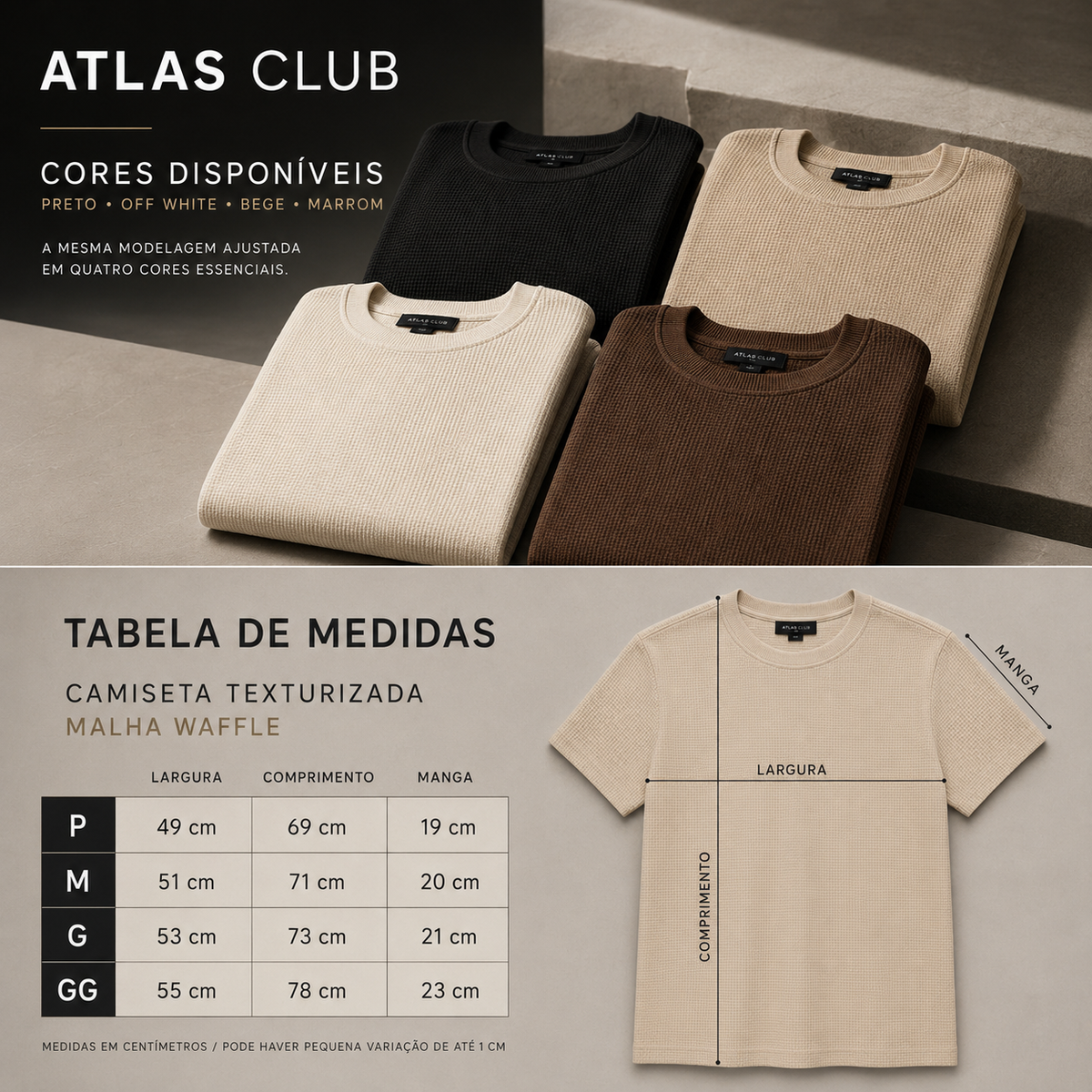 Camiseta Texturizada Atlas Club